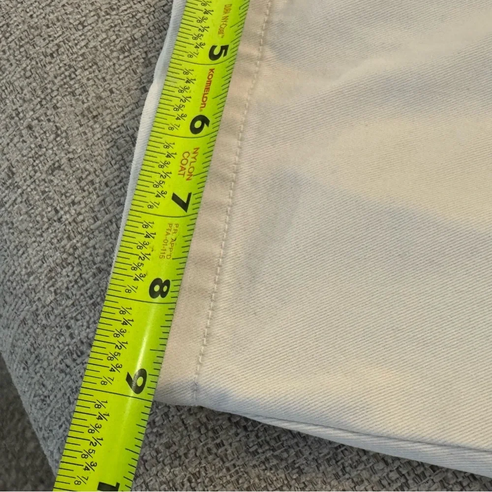 Vintage Americana Eagle Womens Bermuda Shorts Cream Size‎ 8 Zip - Picture 7 of 9